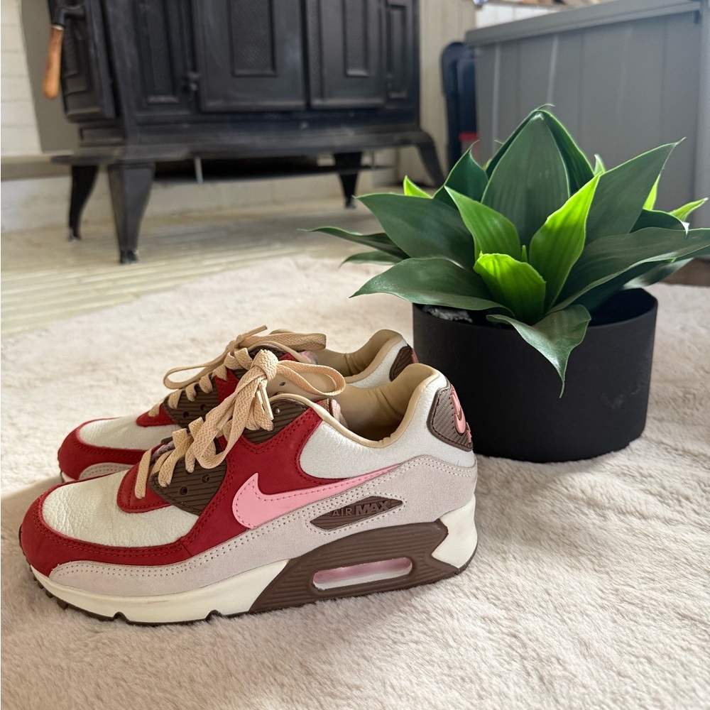 Red, Pink, and White Nike air women’s